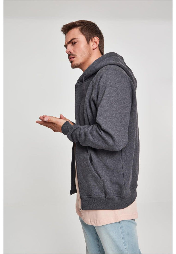 Urban Classics zip hoody charcoal - Shop-Tetuan