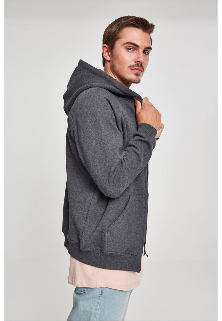 Urban Classics zip hoody charcoal - Shop-Tetuan