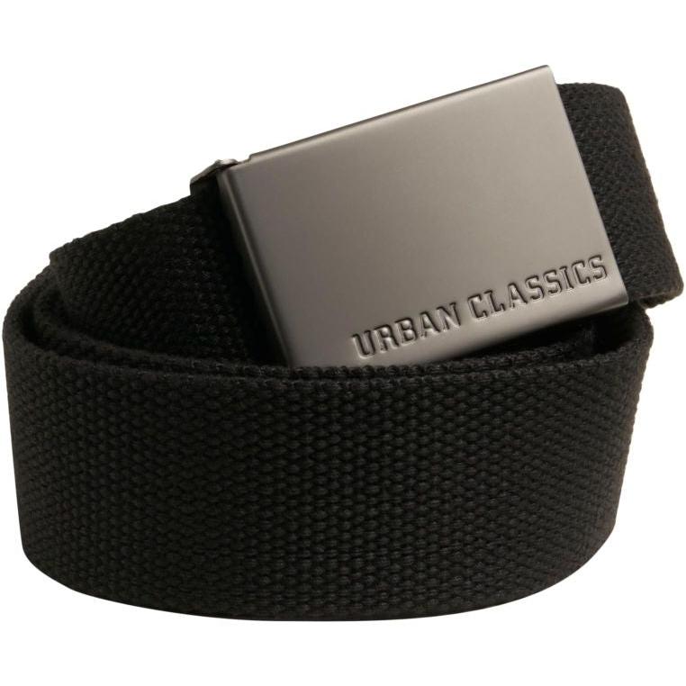 Urban Classics Canvas Belts black - Shop-Tetuan
