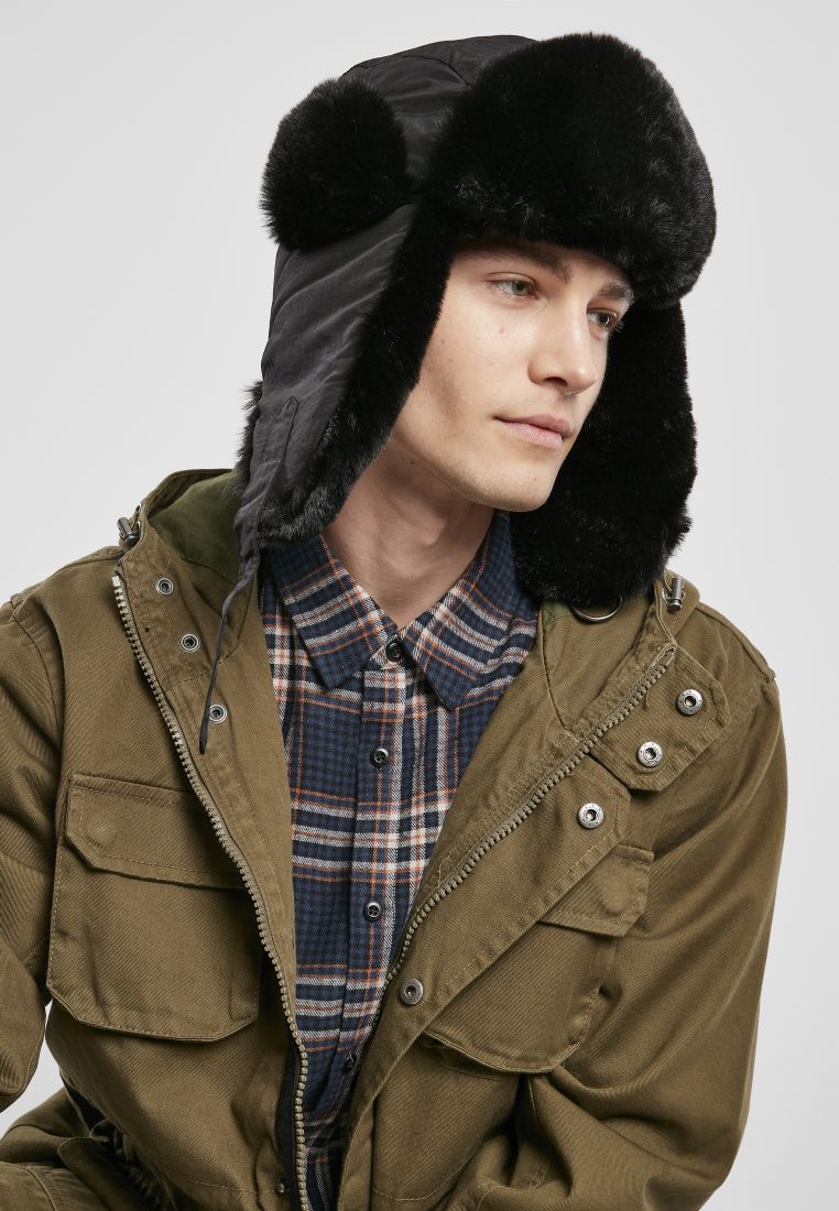 Urban Classics Nylon Trapper Hat black - Shop-Tetuan