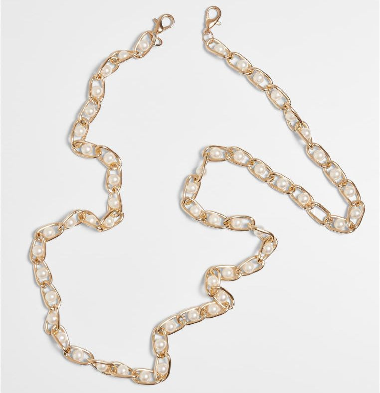 Urban Classics Multifunctional Chain With Pearls 2-Pack gold - Shop-Tetuan
