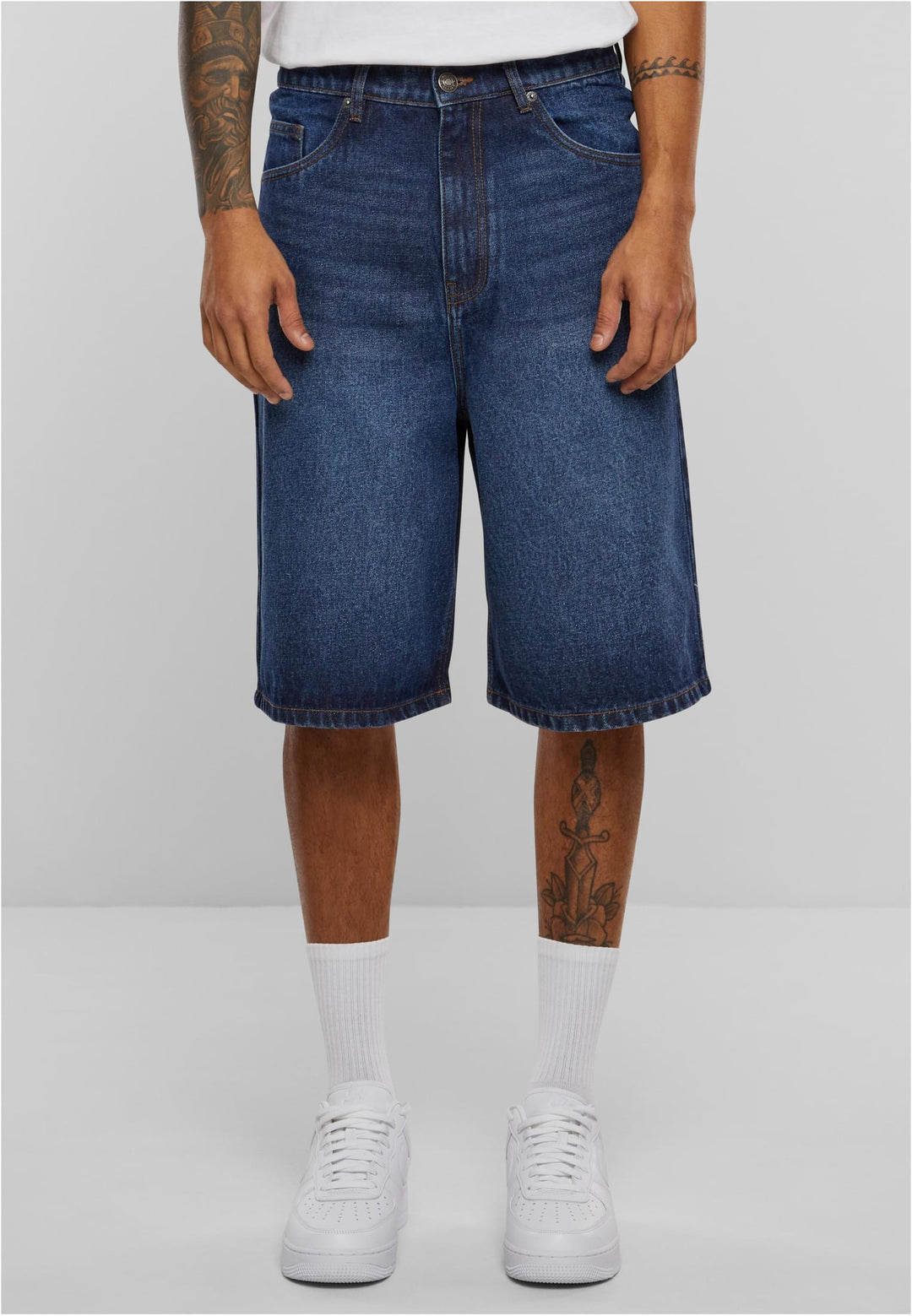 Urban Classics 90's Heavy Denim Shorts new dark blue washed (Kopio) - Shop-Tetuan