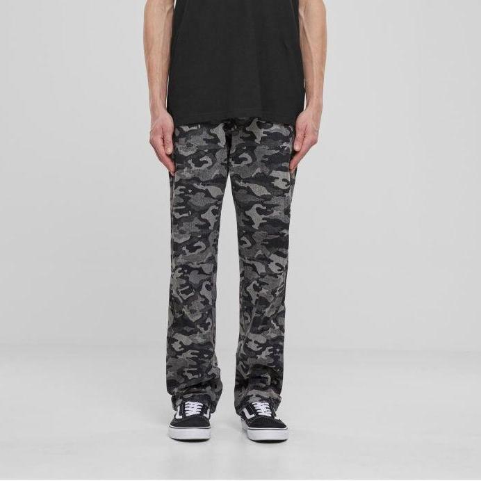 Urban Classics Laser Camo Printed Jeans black/lasercamo - Shop-Tetuan