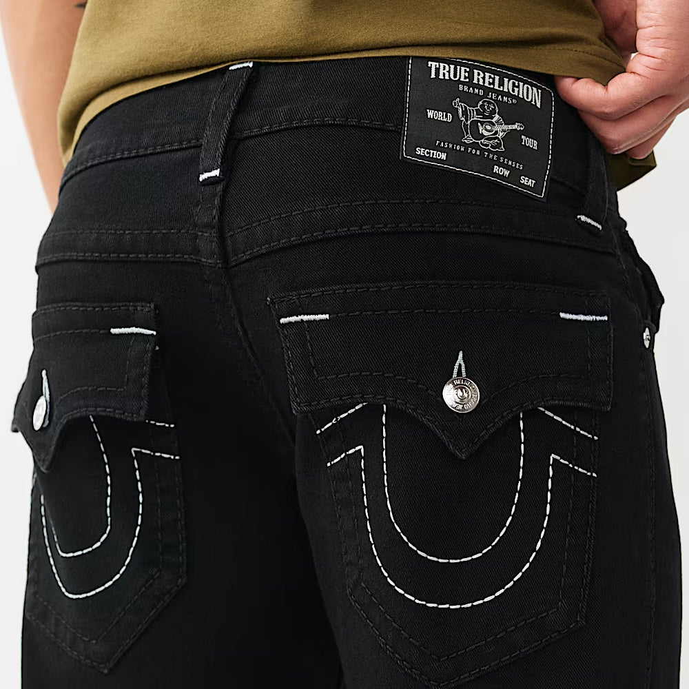 True Religion Billy Big T Flap 34IN jeans black rinse - Shop-Tetuan
