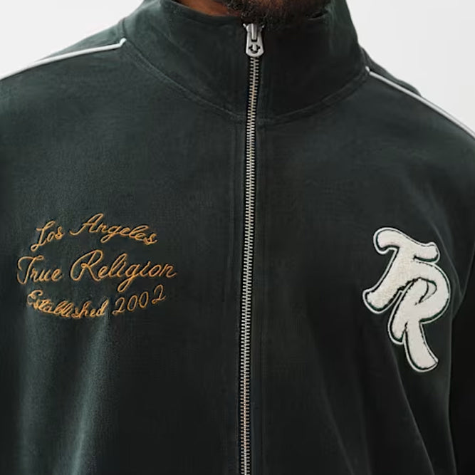True Religion Velour Track Jacket green gables - Shop-Tetuan