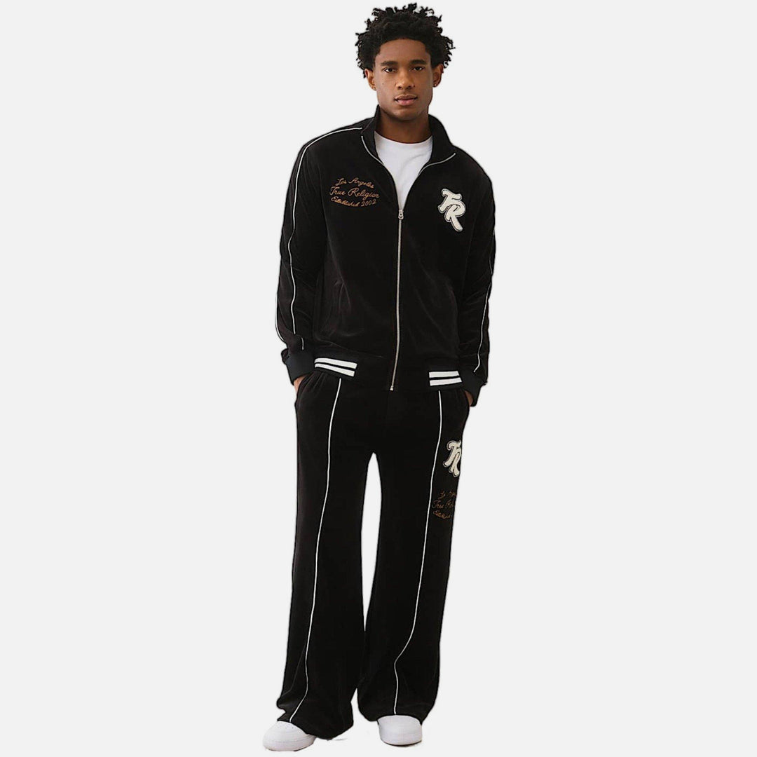 True Religion Velour Track Jacket jet black - Shop-Tetuan