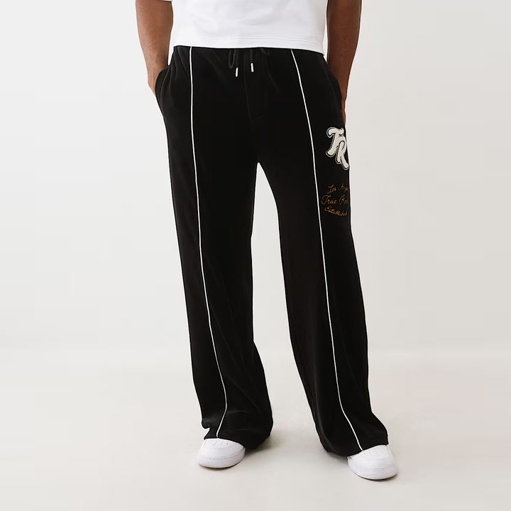 True Religion Velour Track Pants jet black - Shop-Tetuan