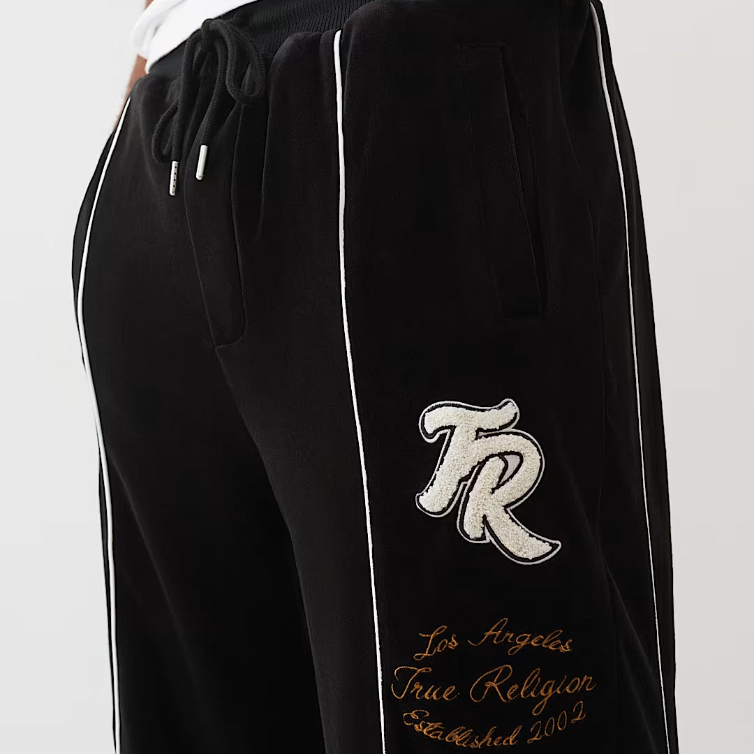 True Religion Velour Track Pants jet black - Shop-Tetuan