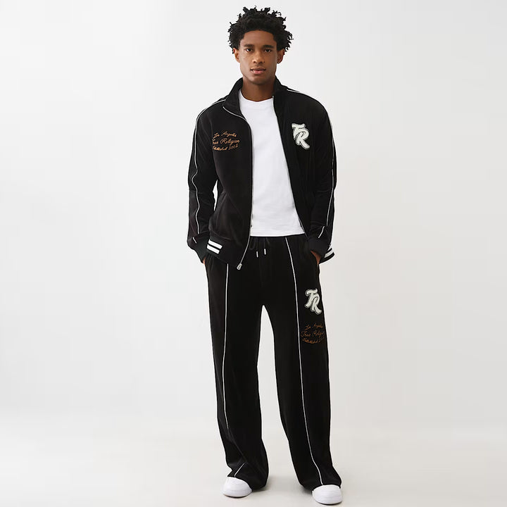 True Religion Velour Track Pants jet black - Shop-Tetuan