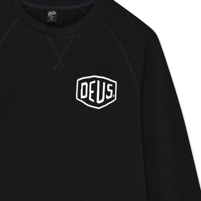 Deus Ex Machina Harajuku Address crew black - Shop-Tetuan
