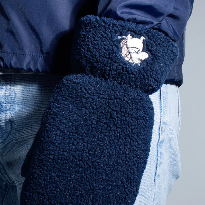 Moomin Muumipeikko Pörröiset mittens fleece dark blue