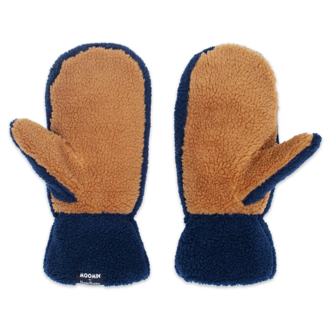 Moomin Muumipeikko Pörröiset mittens fleece dark blue