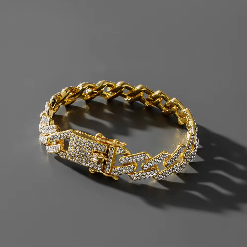Full Diamond Bracelet gold - Shop-Tetuan