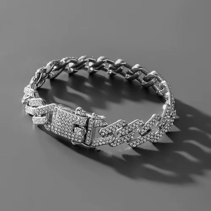 Full Diamond Bracelet silver - Shop-Tetuan