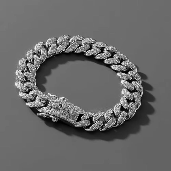 Full Diamond Bracelet silver - Shop-Tetuan