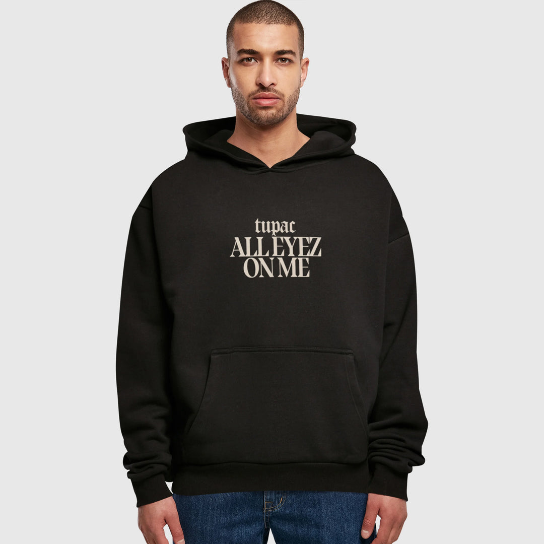 Mister 2Pac All Eyez on me Tracklist Ultra Heavy Oversize Hoodie black - Shop-Tetuan