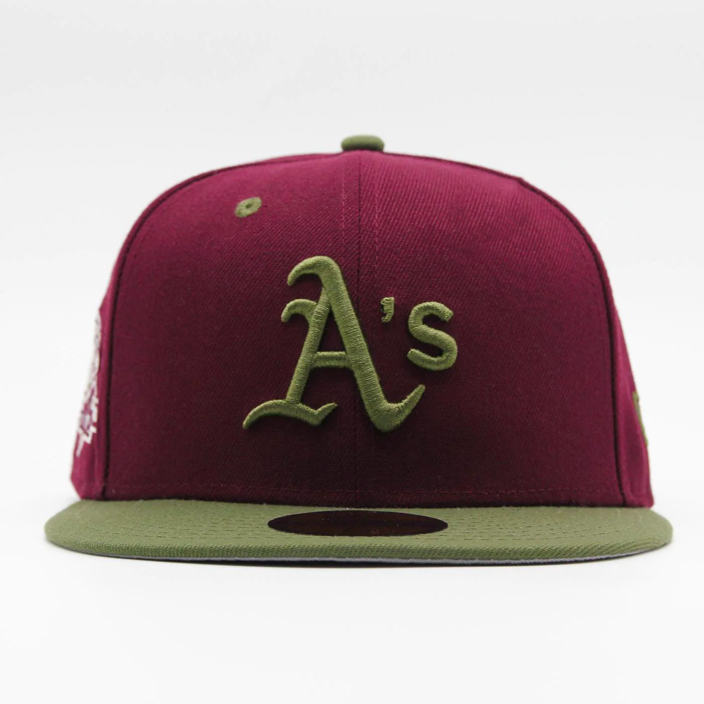 New Era MLB World Series Trail Mix 59Fifty O Athletics maroon/olive - Shop-Tetuan