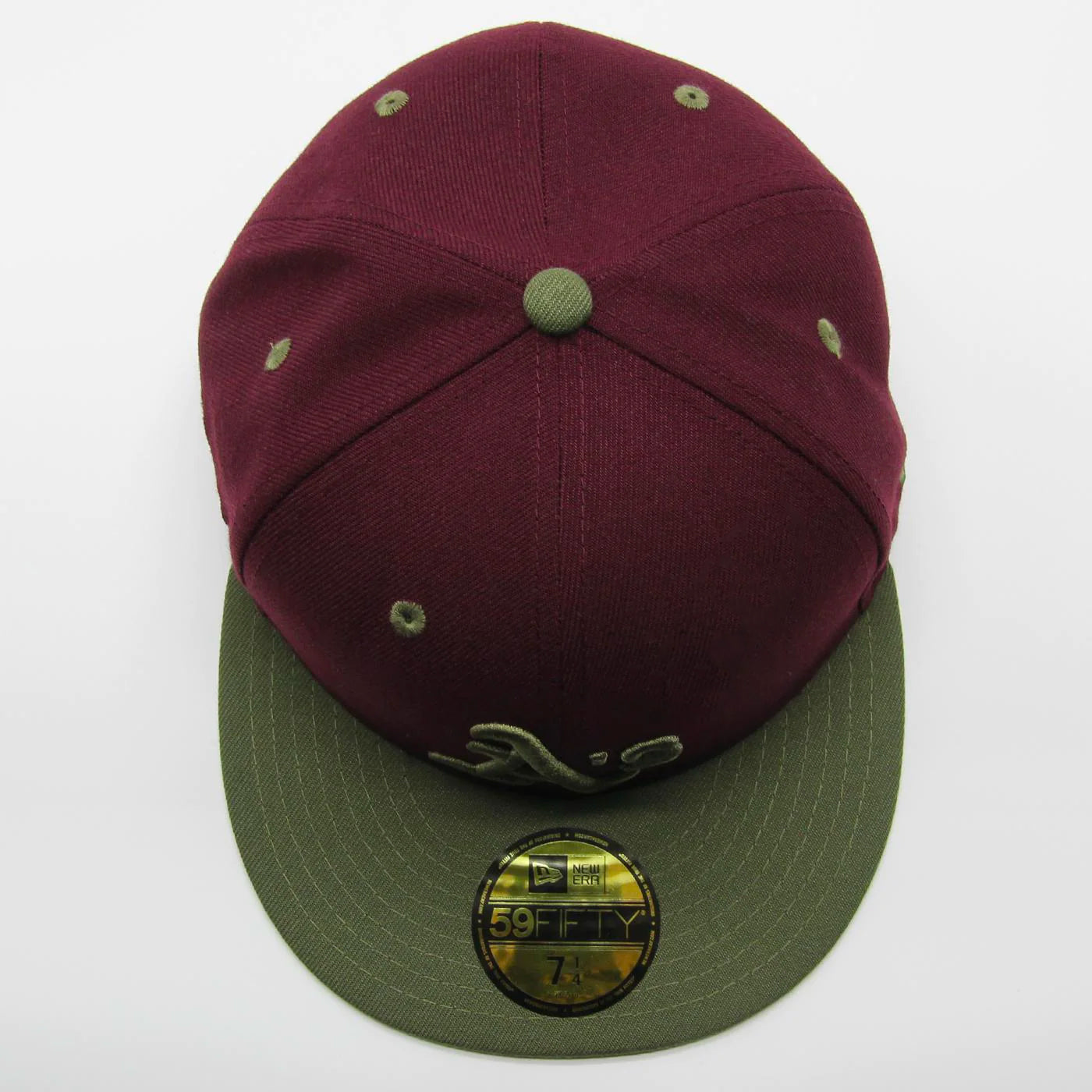 New Era MLB World Series Trail Mix 59Fifty O Athletics maroon/olive - Shop-Tetuan