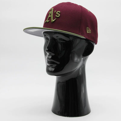 New Era MLB World Series Trail Mix 59Fifty O Athletics maroon/olive - Shop-Tetuan