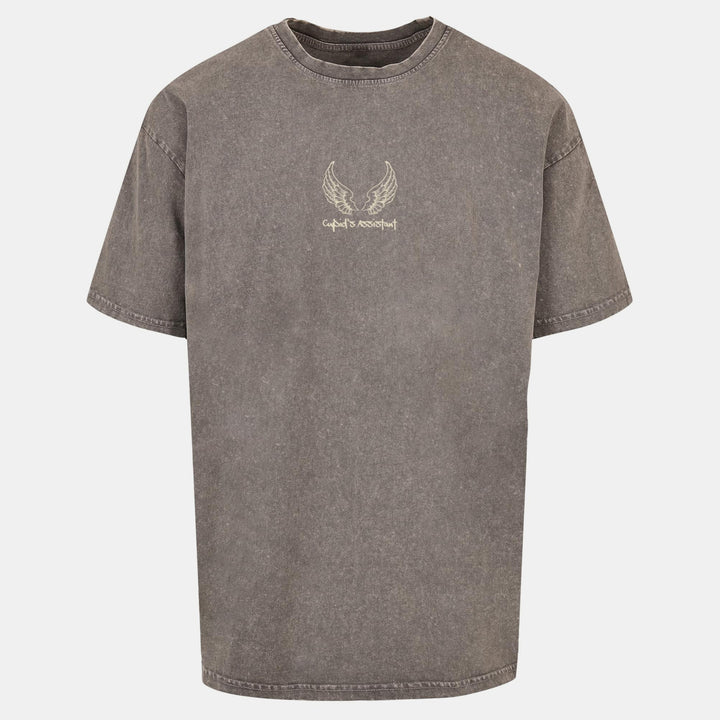 Merchode Cupid´s Assistant Acid Washed Heavy Oversize Tee asphalt - Shop-Tetuan