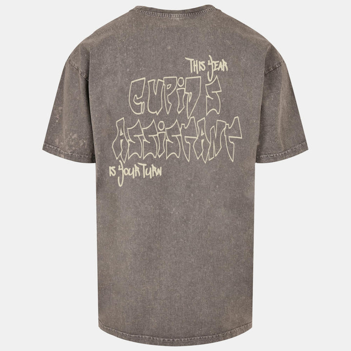 Merchode Cupid´s Assistant Acid Washed Heavy Oversize Tee asphalt - Shop-Tetuan