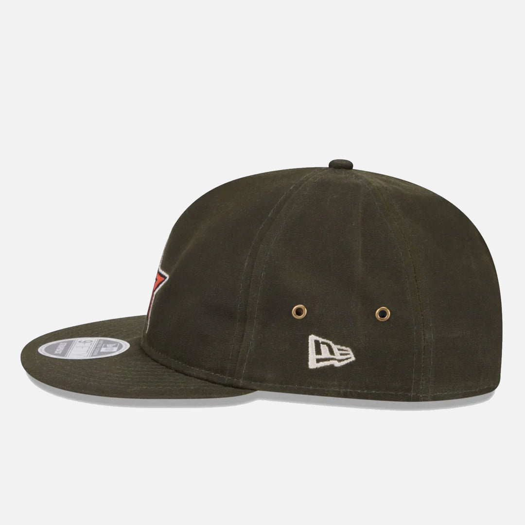 New Era Waxed Canvas Retro Crown 9Fifty Strapback H Astros rifle green - Shop-Tetuan