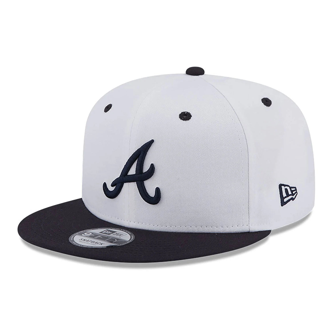 New Era White Crown Patch 9Fifty A Braves white/black
