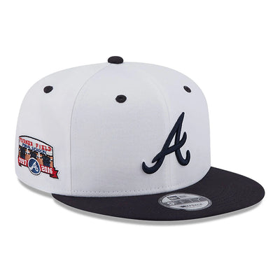 New Era White Crown Patch 9Fifty A Braves white/black
