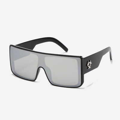 Biohazard Squared Shield Sunglasses black/mirror - Shop-Tetuan