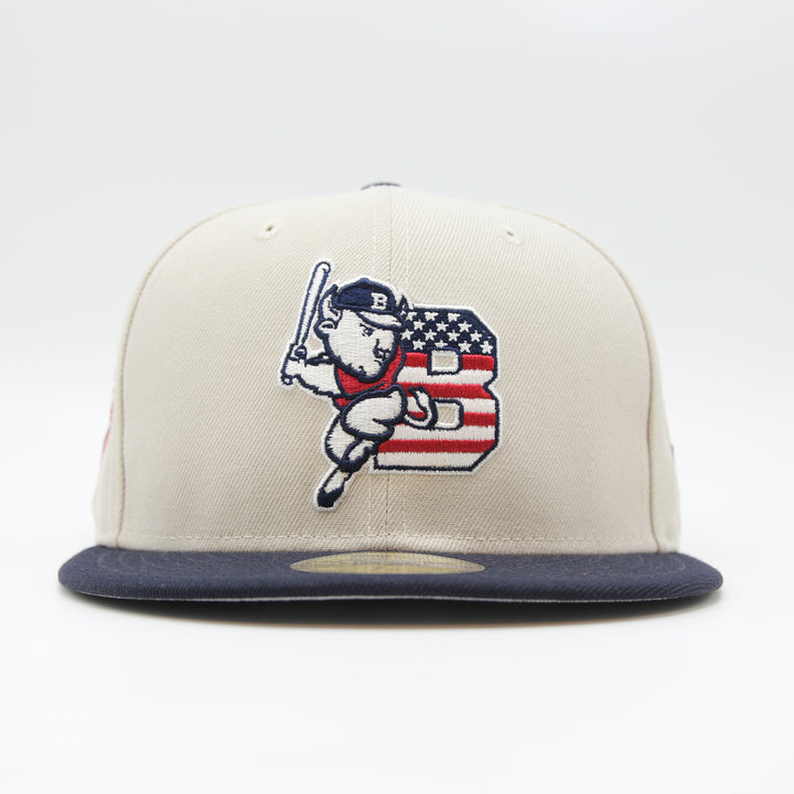 New Era Fourth of July 2024 59Fifty B Bisons stone/navy - Shop-Tetuan