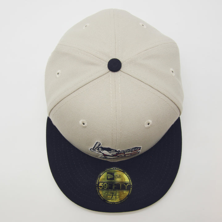 New Era Fourth of July 2024 59Fifty B Bisons stone/navy - Shop-Tetuan