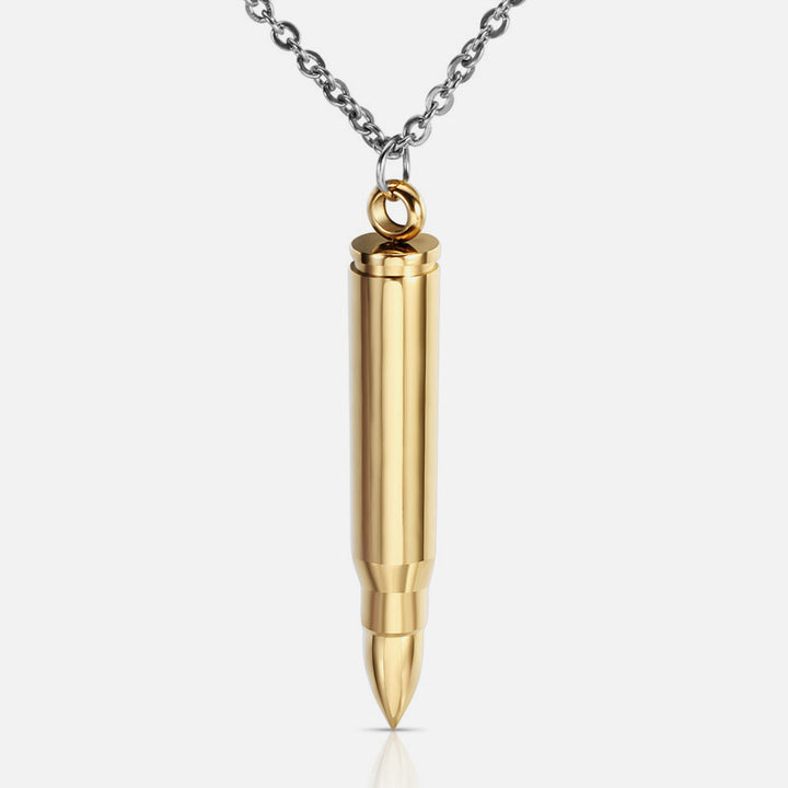 Bullet Pendant Necklace gold