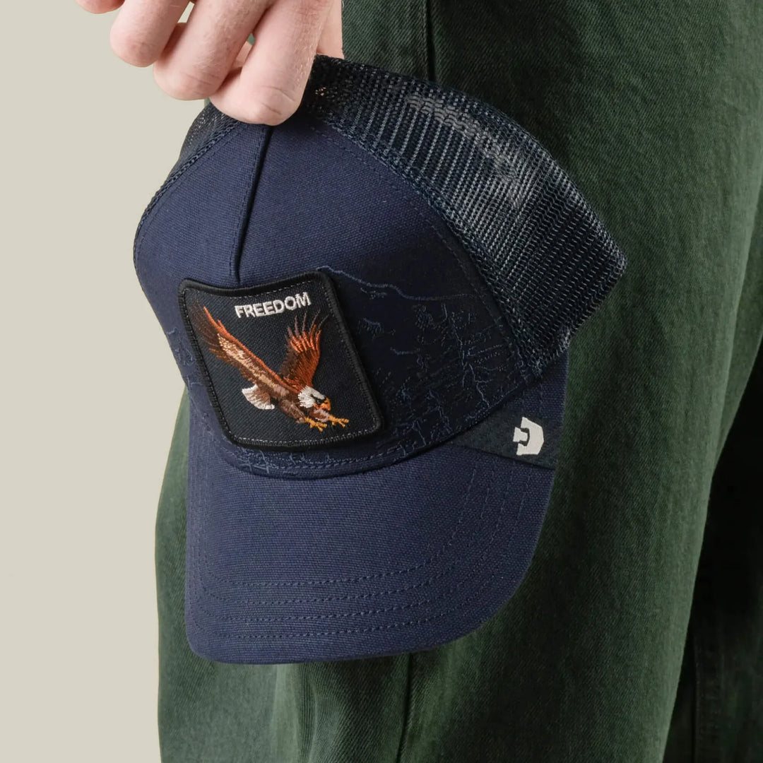 Goorin Bros. Badlands Eagle Trucker edge