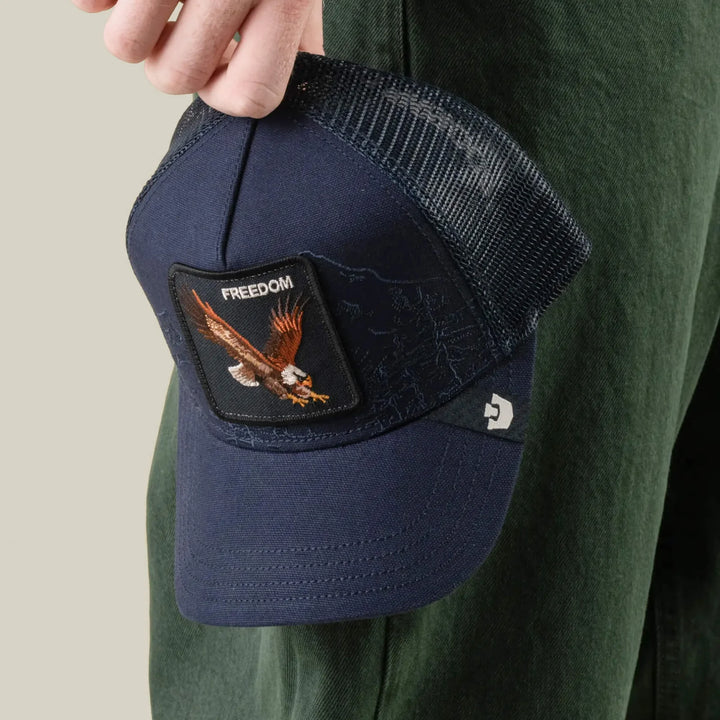 Goorin Bros. Badlands Eagle Trucker edge