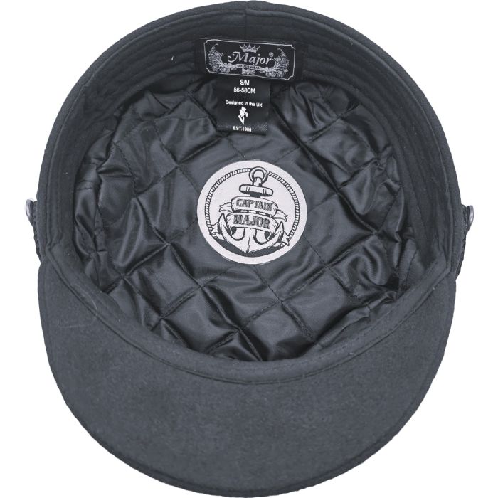 Major Wear Casual Captains Breton Cap black