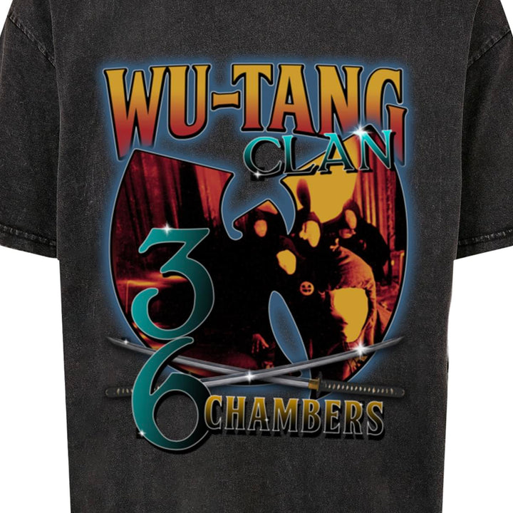Wu-Wear Wu-Tang 36 Chambers Acid Was Oversize Tee black - Shop-Tetuan