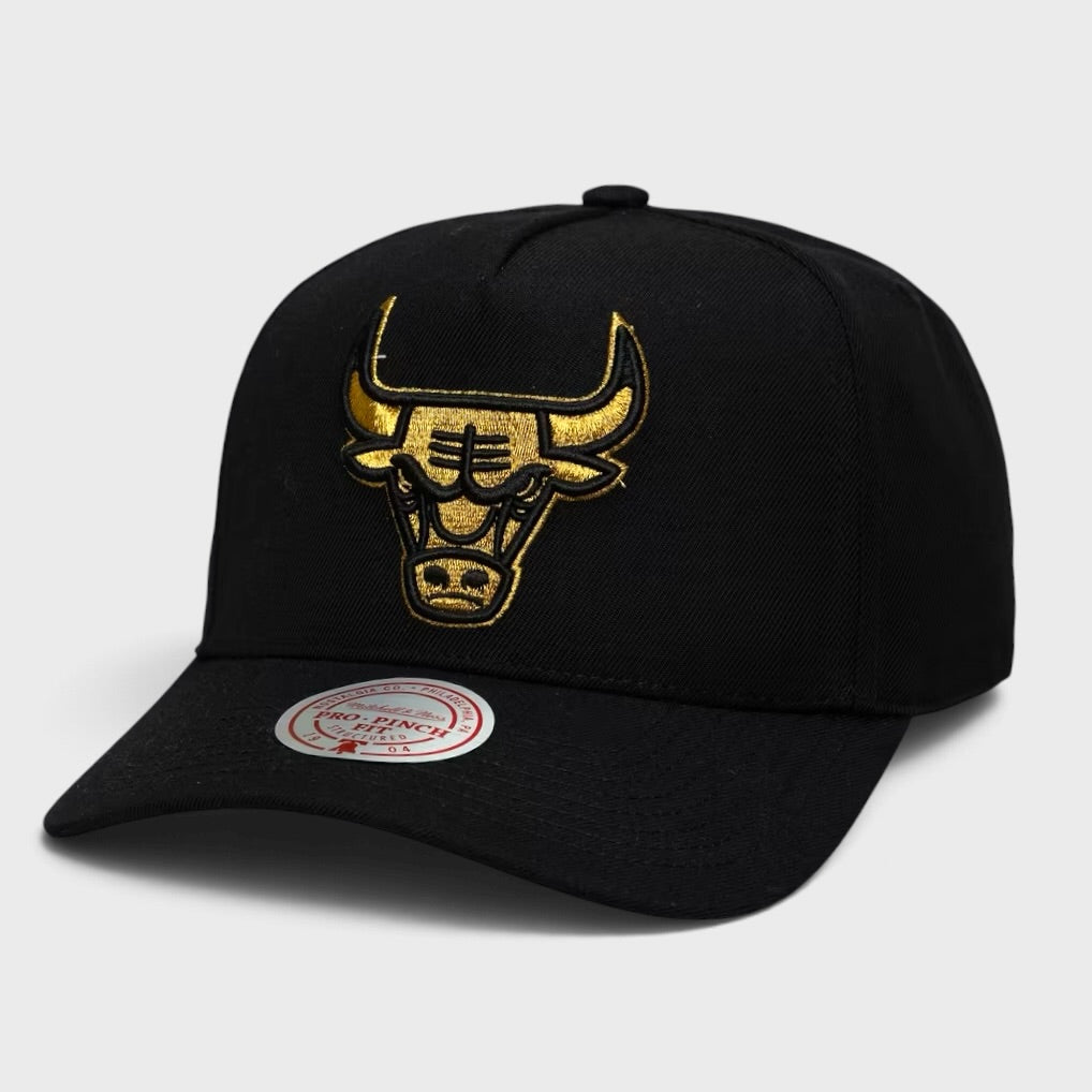 Mitchell &amp; Ness Pro Pinch C Bulls Snapback black/gold