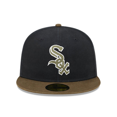 New Era Quilted Logo 59FIfty C White Sox black/brown - Shop-Tetuan