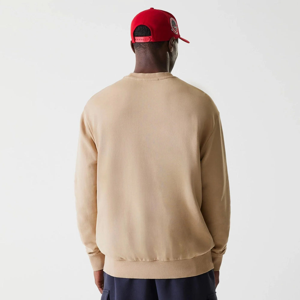 New Era NFL Washed Super Bowl Oversized Crewneck KC Chiefs Beige - Shop-Tetuan