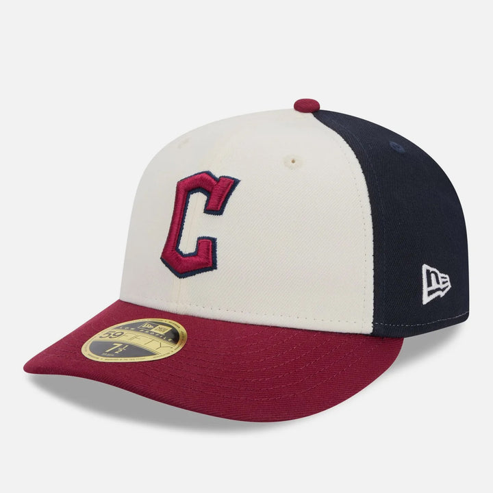 New Era MLB City Connect 59Fifty Low Profile C Guardians off white/burgundy/navy