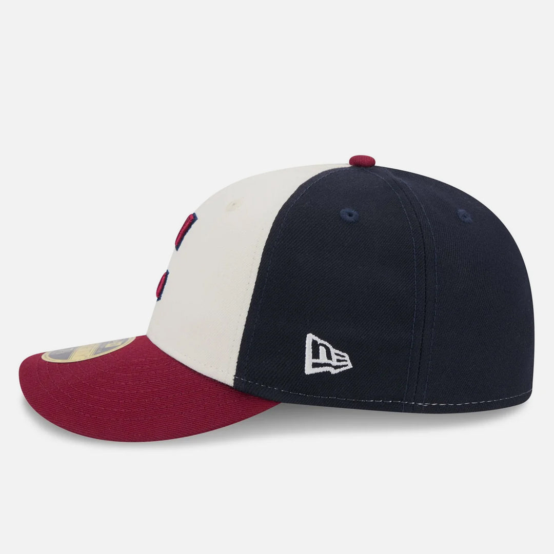 New Era MLB City Connect 59Fifty Low Profile C Guardians off white/burgundy/navy