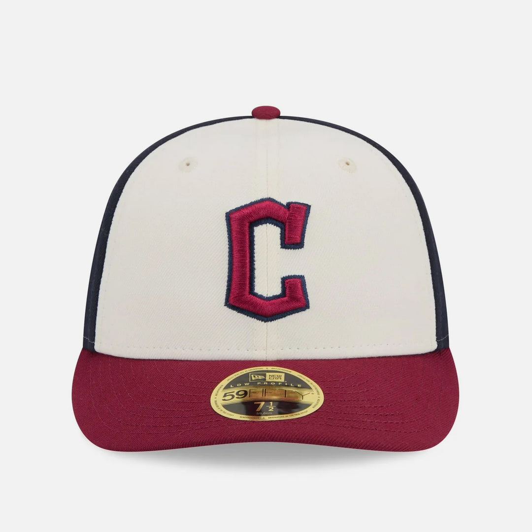 New Era MLB City Connect 59Fifty Low Profile C Guardians off white/burgundy/navy