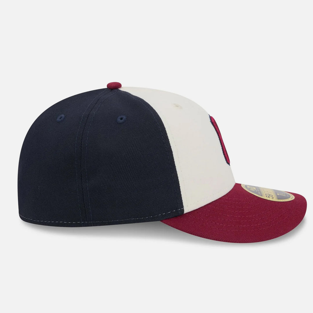 New Era MLB City Connect 59Fifty Low Profile C Guardians off white/burgundy/navy