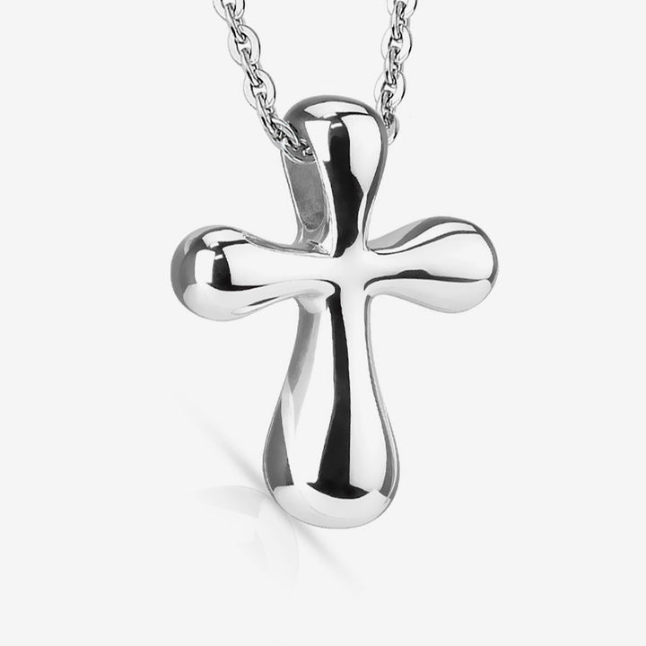 Cross Stainless Steel Pendant with Chain Necklace - Shop-Tetuan
