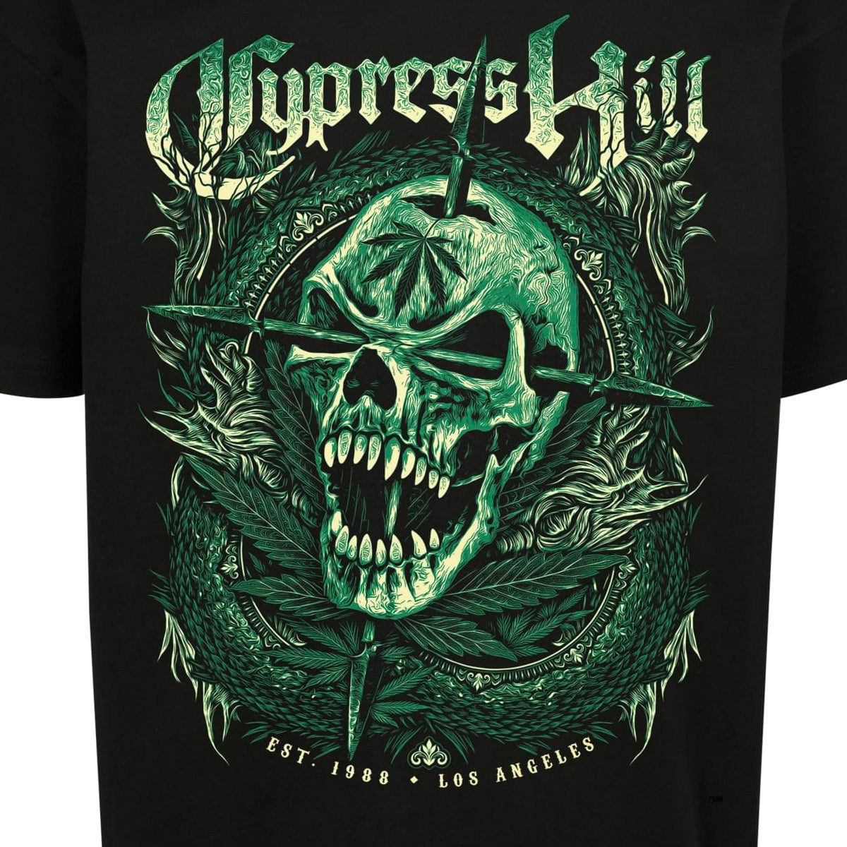 Mister Cypress Hill Skull Face Oversize Tee black - Shop-Tetuan