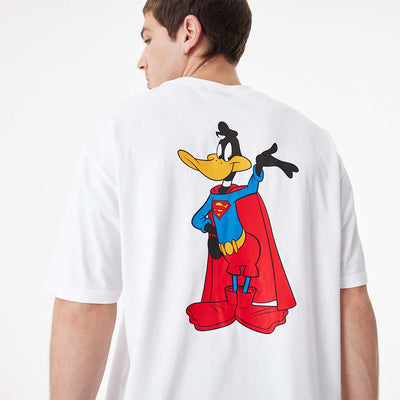 New Era Superhero Character Daffy Duck Oversized tee white
