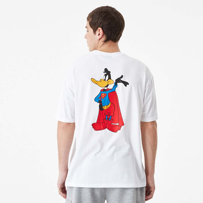 New Era Superhero Character Daffy Duck Oversized tee white