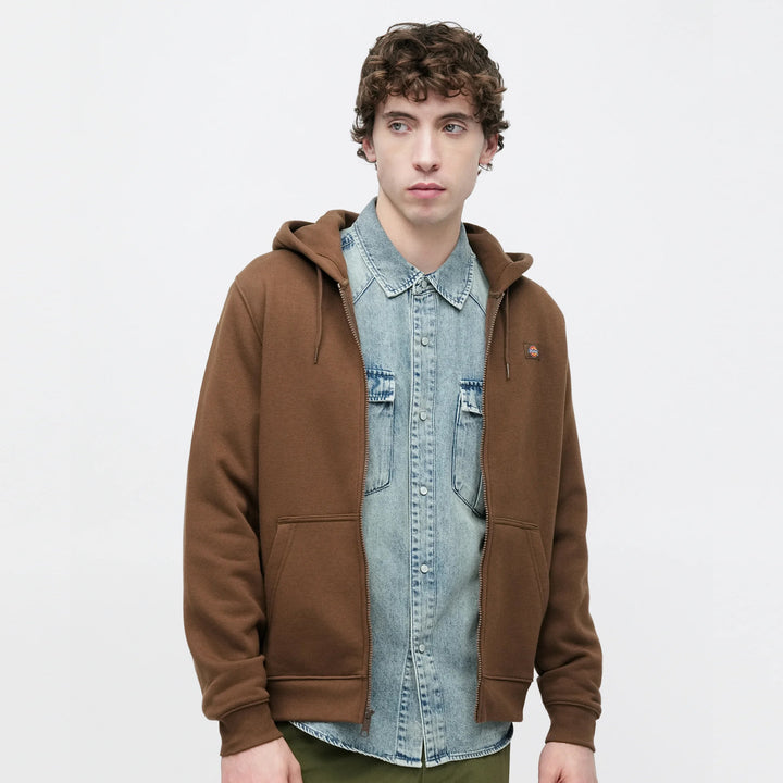 Dickies Oakport Zip Hoody timber brown