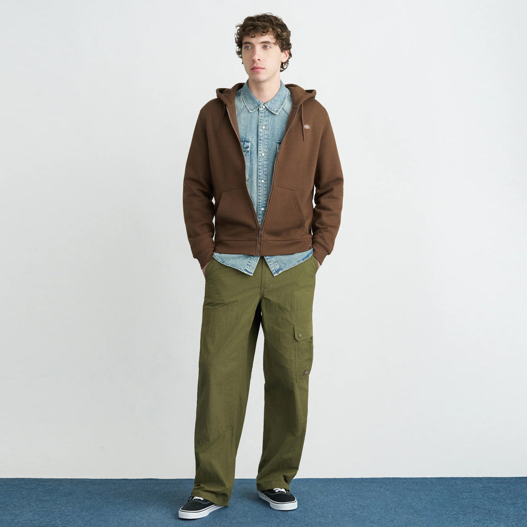 Dickies Oakport Zip Hoody timber brown