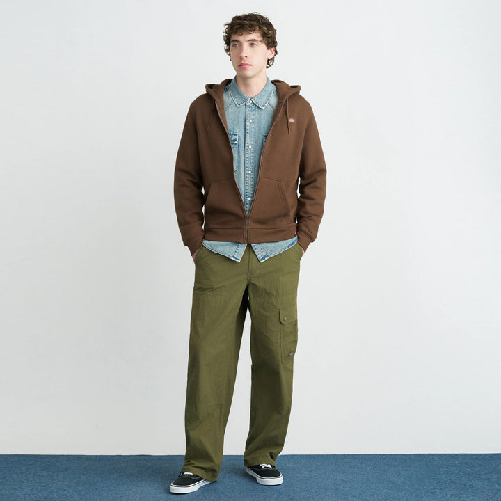 Dickies Oakport Zip Hoody timber brown